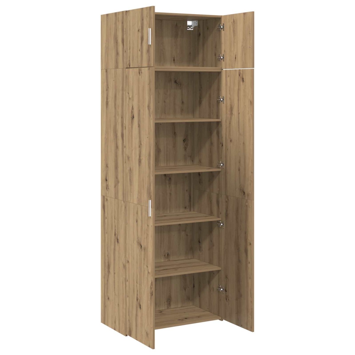 vidaXL Ντουλάπι αποθήκευσης 2 τμχ. Artisan Oak 80 x 42,5 x 225 εκ