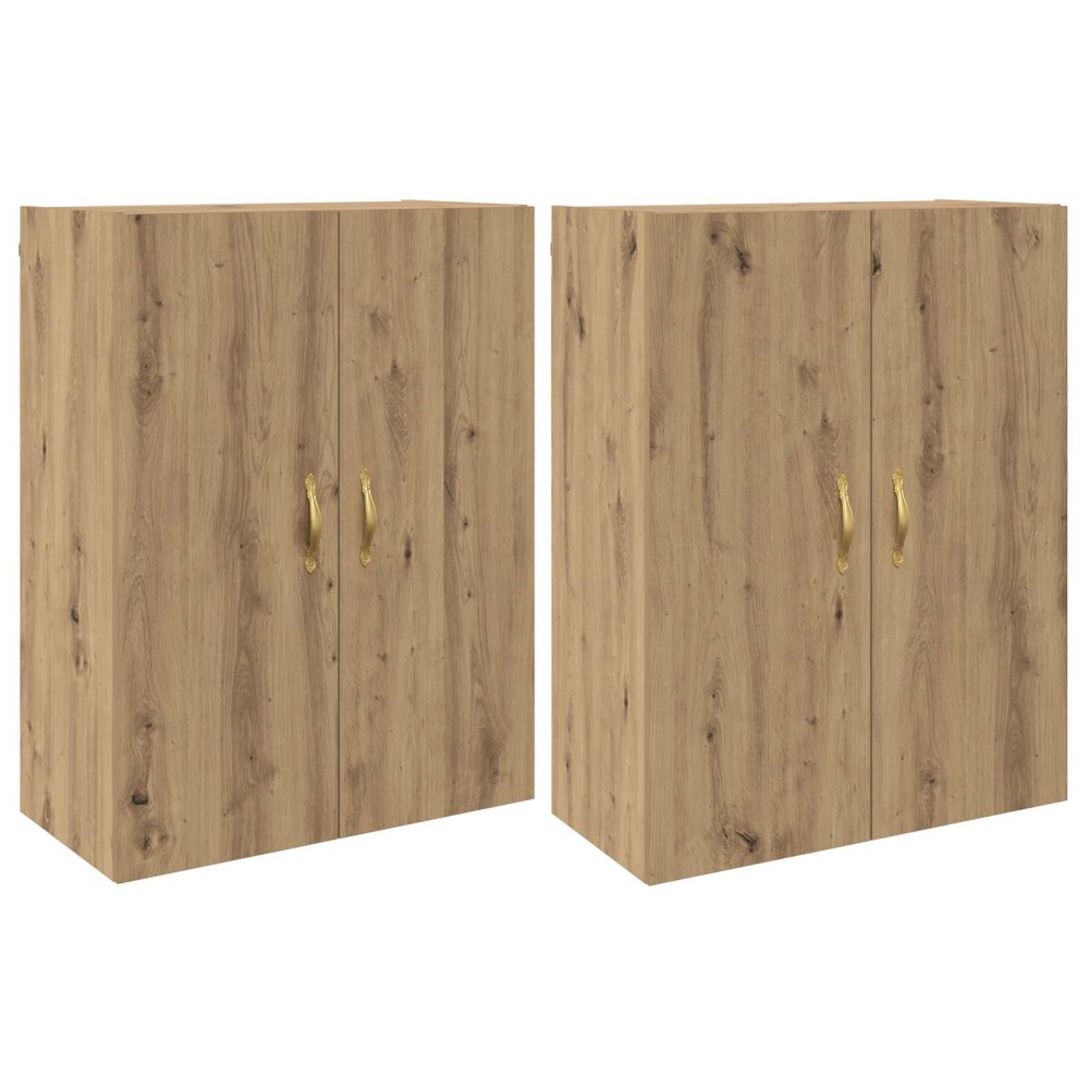 vidaXL Τοίχου Ντουλάπα 2 τμχ. Artisan Oak 69,5 x 34 x 90 εκ.