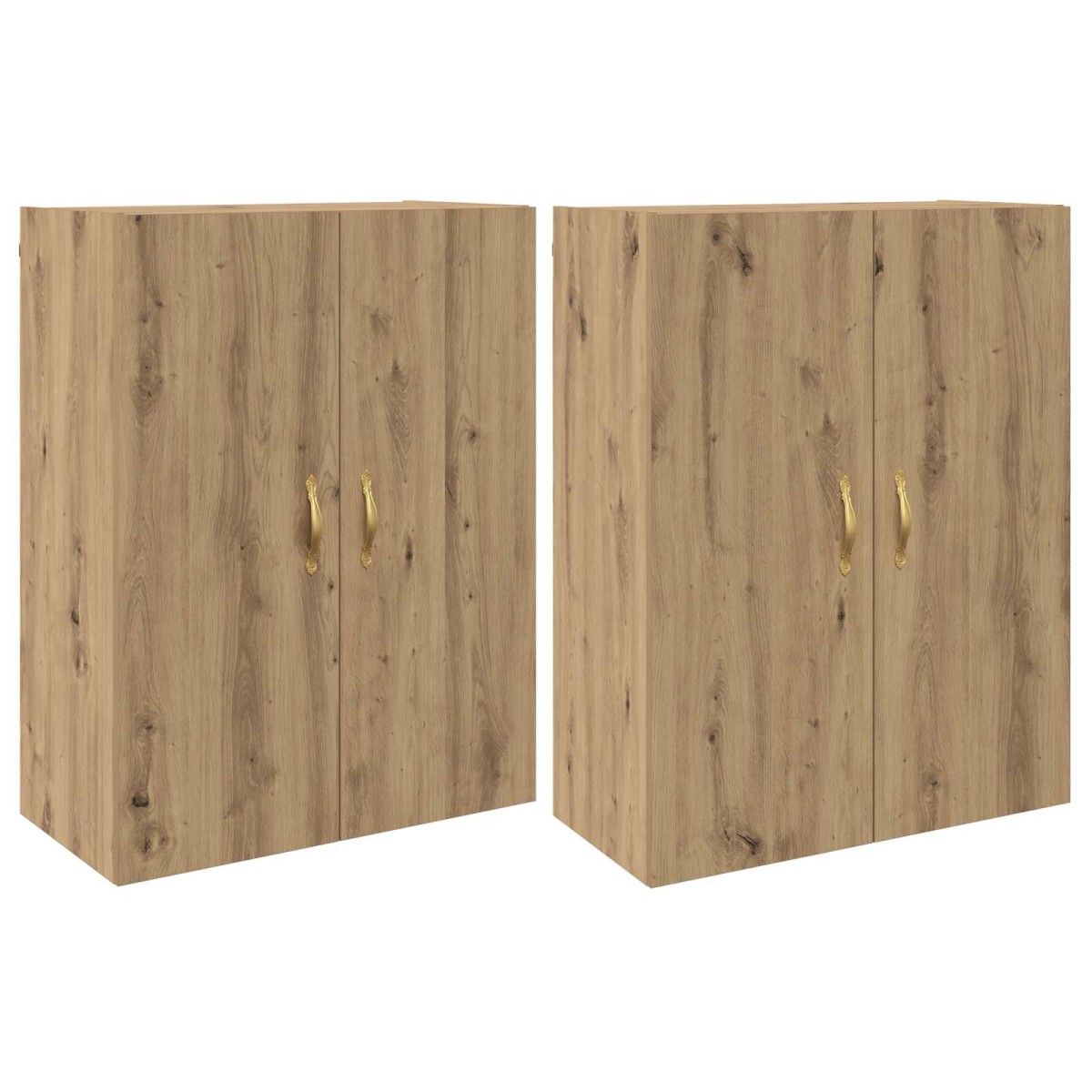 vidaXL Τοίχου Ντουλάπα 2 τμχ. Artisan Oak 69,5 x 34 x 90 εκ.