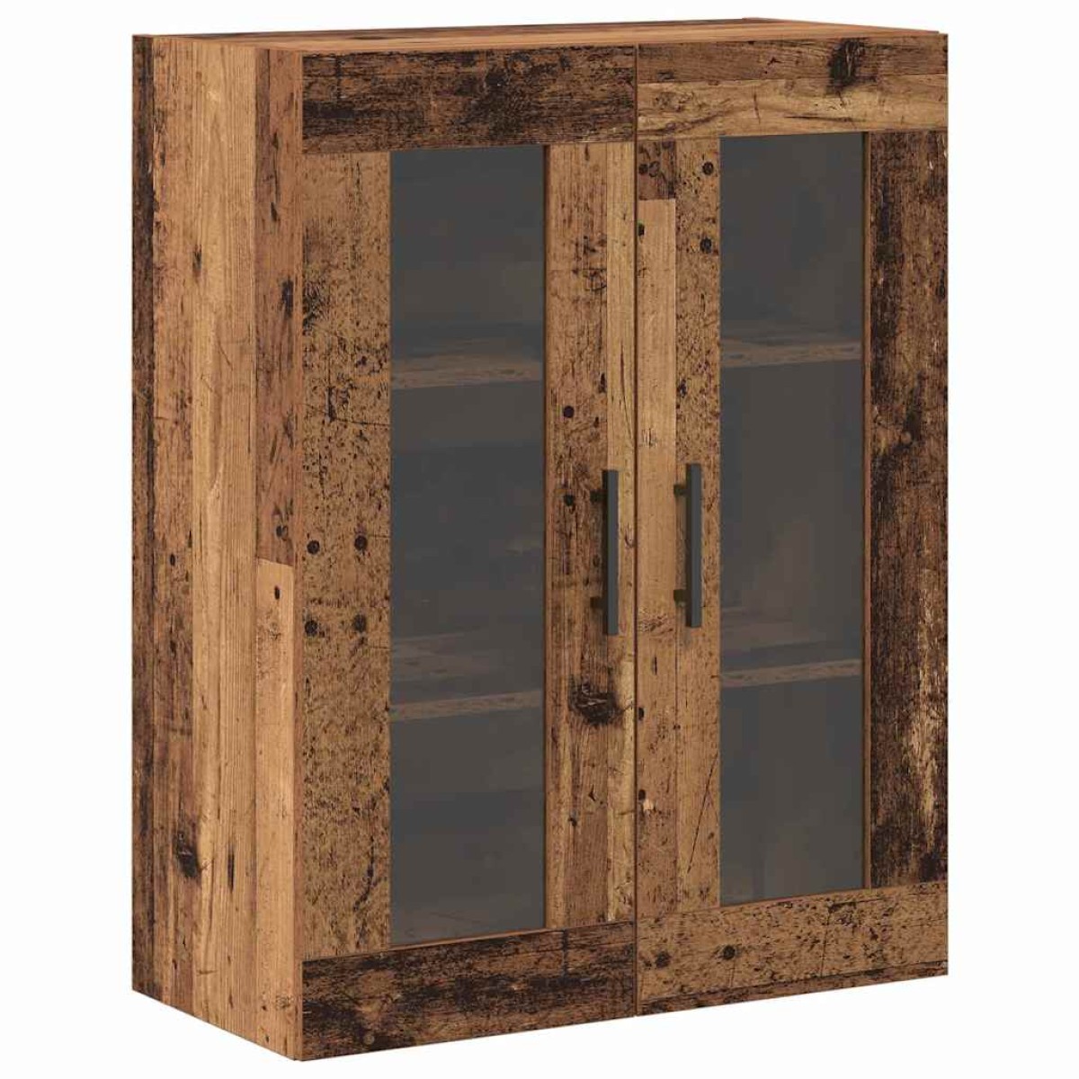 vidaXL Highboard 2 τμχ. Παλαιό ξύλο 69,5 x 34 x 180 εκ.