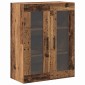 vidaXL Highboard 2 τμχ. Παλαιό ξύλο 69,5 x 34 x 180 εκ.