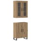 vidaXL Highboard 2 τμχ. artisan δρυς 69,5 x 34 x 180 εκ.