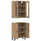 vidaXL Highboard 2 τμχ. artisan δρυς 69,5 x 34 x 180 εκ.