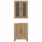 vidaXL Highboard 2 τμχ. artisan δρυς 69,5 x 34 x 180 εκ.