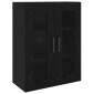 vidaXL Highboard 2 τμχ. Μαύρη δρυς 69,5 x 34 x 180 εκ.
