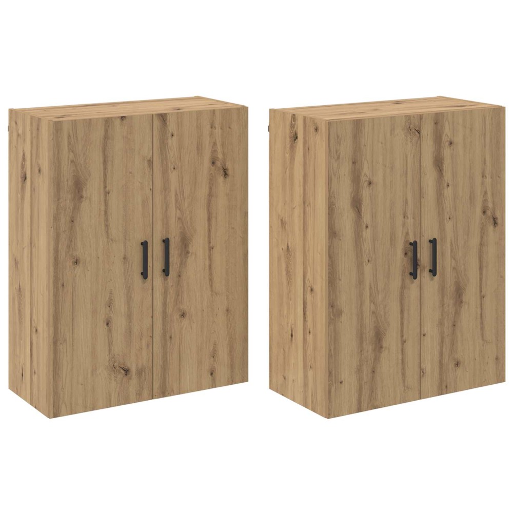 vidaXL Τοίχου Ντουλάπα 2 τμχ. Artisan Oak 69,5 x 34 x 90 εκ.