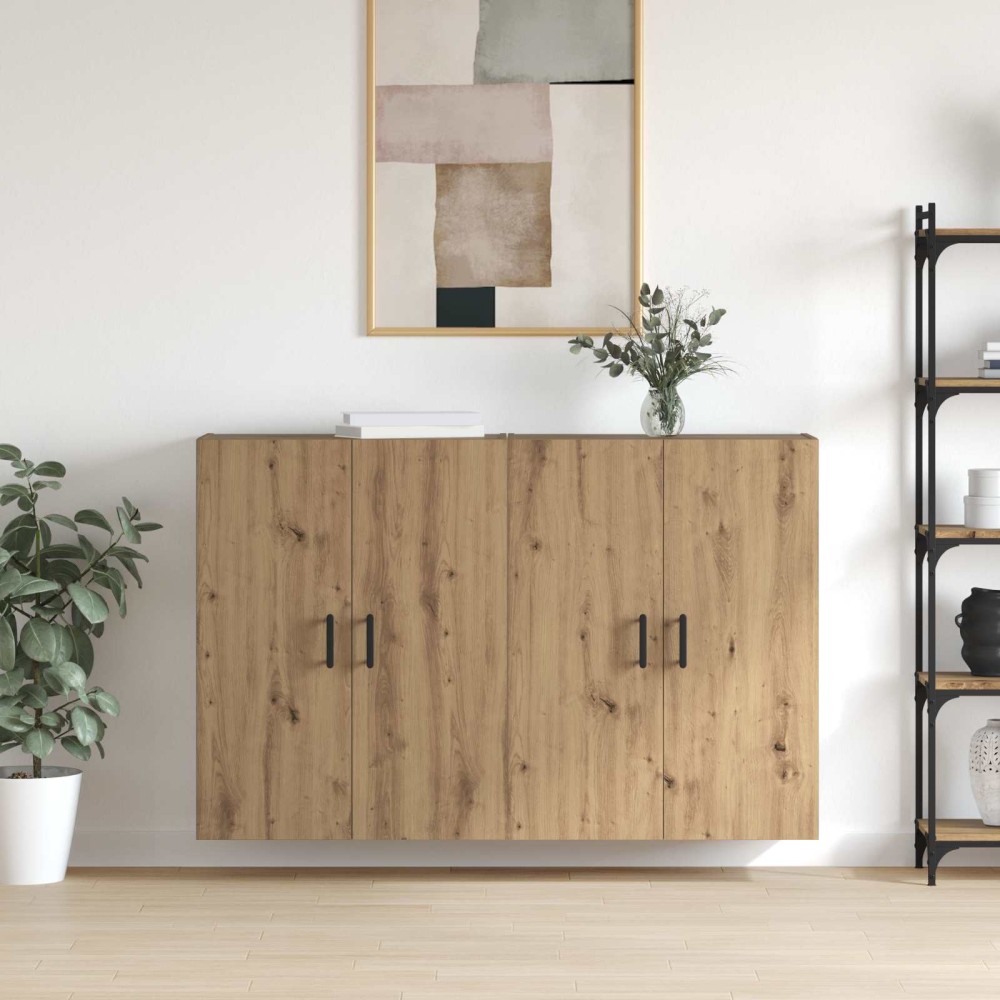 vidaXL Τοίχου Ντουλάπα 2 τμχ. Artisan Oak 69,5 x 34 x 90 εκ.