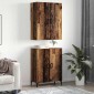 vidaXL Highboard Παλαιό ξύλο 69,5 x 34 x 180 εκ. Επεξεργασμένο Ξύλο