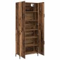 vidaXL Highboard Παλαιό ξύλο 69,5 x 34 x 180 εκ. Επεξεργασμένο Ξύλο