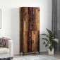 vidaXL Highboard Παλαιό ξύλο 69,5 x 34 x 180 εκ. Επεξεργασμένο Ξύλο