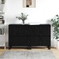 vidaXL Πλαϊνό γραφείο 2 τμχ. Μαύρη Οξυά 60 x 35 x 70 cm