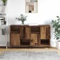 vidaXL Πλαϊνό γραφείο 2 τμχ. Παλιό ξύλο 60 x 35 x 70 cm