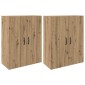 vidaXL Τοίχου Ντουλάπα 2 τμχ. Artisan Oak 69,5 x 34 x 90 εκ.