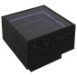 vidaXL Τραπεζάκι σαλονιού Μαύρη Οξυά 40 x 40 x 30 cm