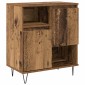vidaXL Πλαϊνό γραφείο 3 τμχ. Παλιό ξύλο 60 x 35 x 70 cm