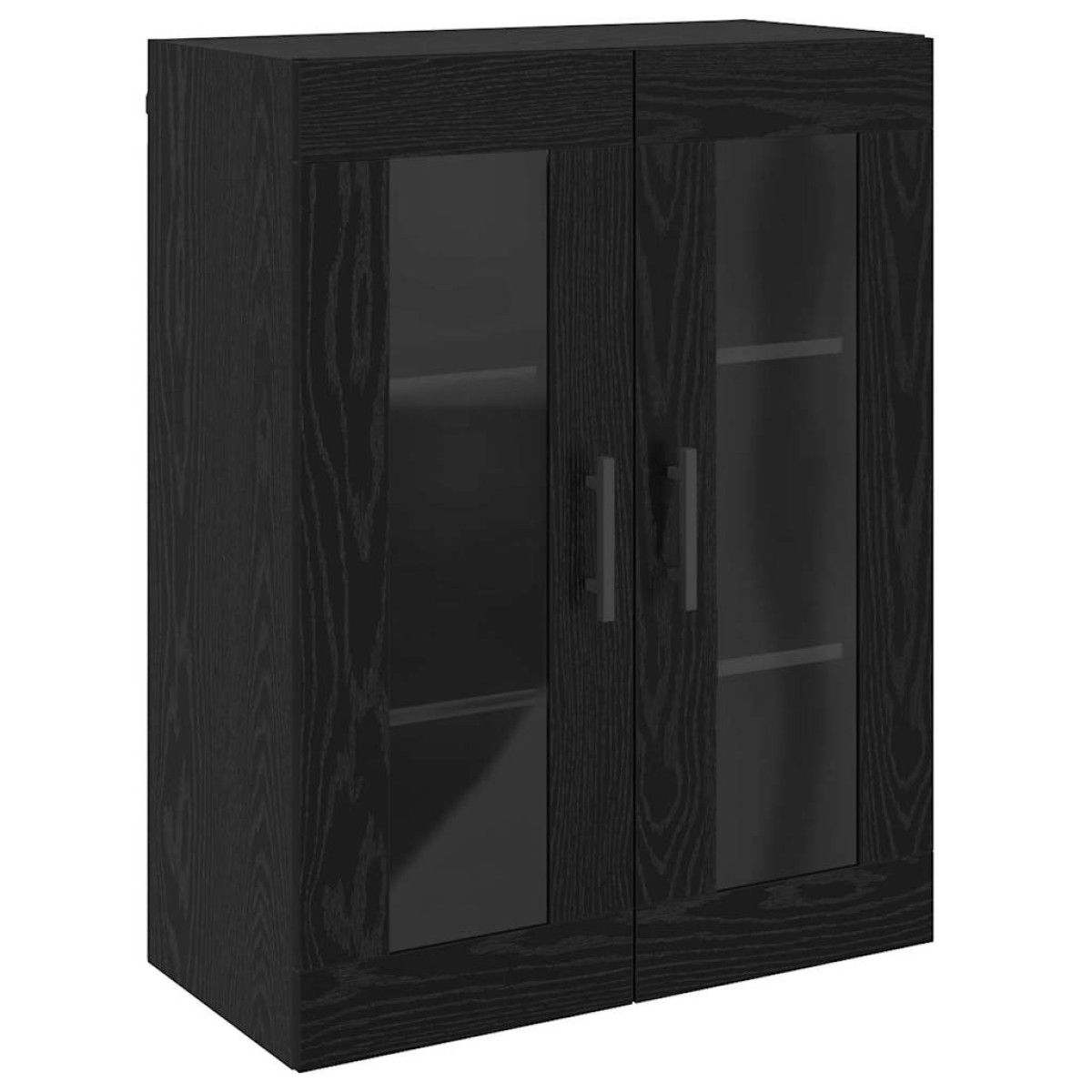 vidaXL Ντουλάπια Τοίχου 2 τμχ. Μαύρη δρυς 69,5 x 34 x 90 εκ.