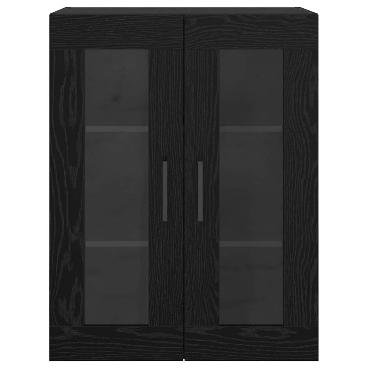 vidaXL Ντουλάπια Τοίχου 2 τμχ. Μαύρη δρυς 69,5 x 34 x 90 εκ.