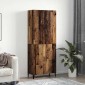 vidaXL Highboard 2 τμχ. Παλαιό ξύλο 69,5 x 34 x 180 εκ.