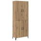 vidaXL Highboard 2 τμχ. Artisan Oak 69,5 x 34 x 180 εκ.