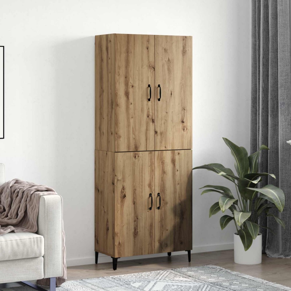 vidaXL Highboard 2 τμχ. Artisan Oak 69,5 x 34 x 180 εκ.