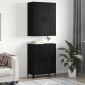 vidaXL Highboard 2 τμχ. Μαύρη Οξυά 69,5 x 34 x 180 εκ.
