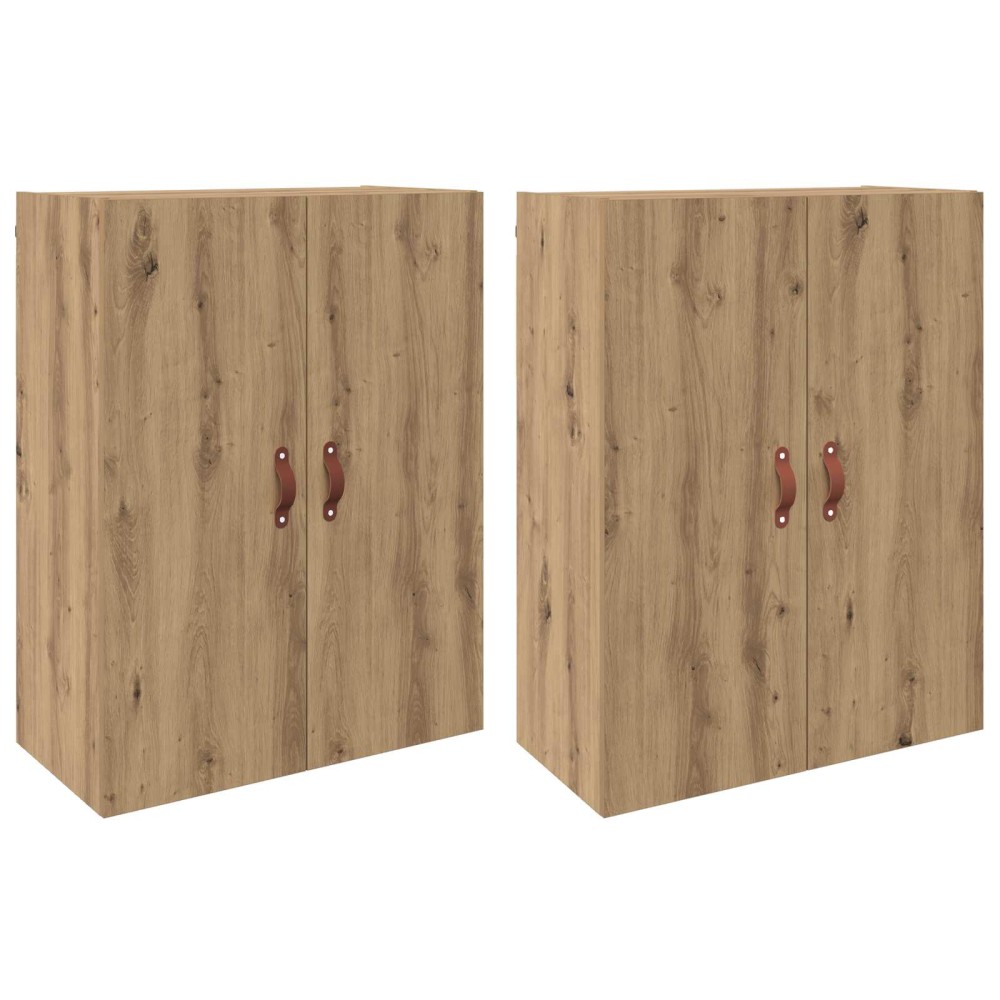 vidaXL Τοίχου Ντουλάπα 2 τμχ. Artisan Oak 69,5 x 34 x 90 εκ.
