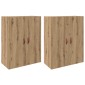 vidaXL Τοίχου Ντουλάπα 2 τμχ. Artisan Oak 69,5 x 34 x 90 εκ.