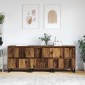 vidaXL Πλαϊνό γραφείο 3 τμχ. Παλιό ξύλο 60 x 35 x 70 cm