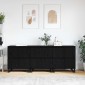 vidaXL Πλαϊνό γραφείο 3 τμχ. Μαύρη Οξυά 60 x 35 x 70 cm