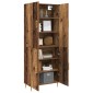 vidaXL Highboard Παλαιό ξύλο 69,5 x 34 x 180 εκ. Επεξεργασμένο Ξύλο