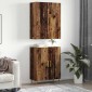 vidaXL Highboard Παλαιό ξύλο 69,5 x 34 x 180 εκ. Επεξεργασμένο Ξύλο