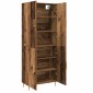 vidaXL Highboard Παλαιό ξύλο 69,5 x 34 x 180 εκ. Επεξεργασμένο Ξύλο