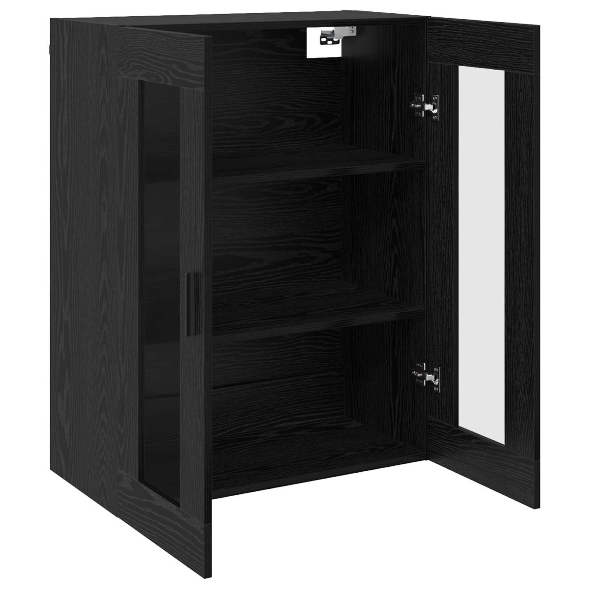 vidaXL Ντουλάπια Τοίχου 2 τμχ. Μαύρη δρυς 69,5 x 34 x 90 εκ.