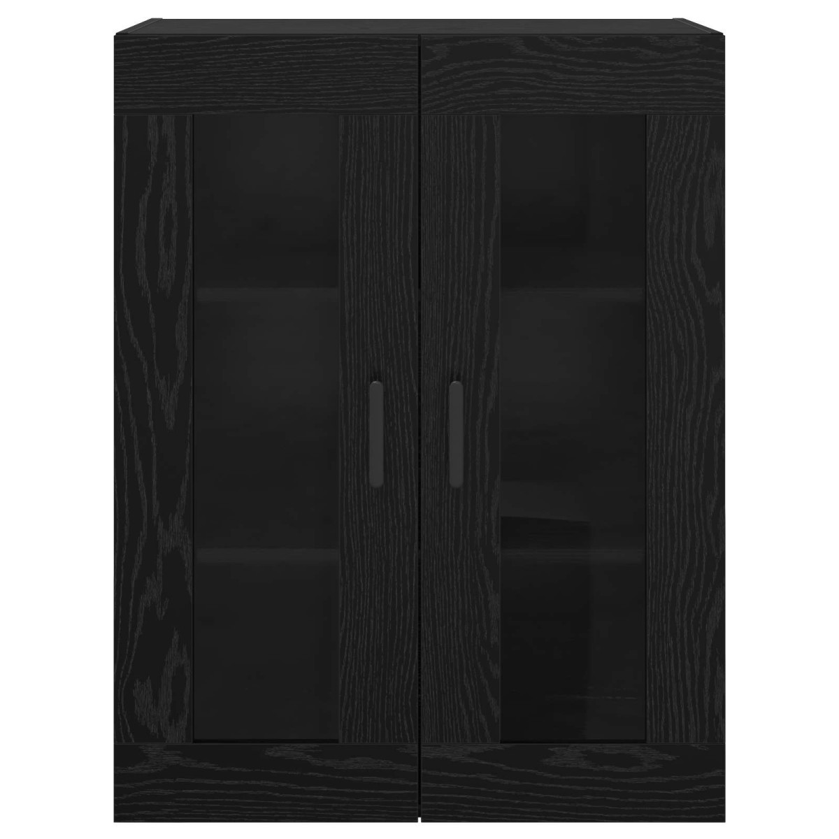 vidaXL Ντουλάπια Τοίχου 2 τμχ. Μαύρη δρυς 69,5 x 34 x 90 εκ.