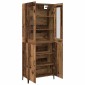vidaXL Highboard 2 τμχ. Παλαιό ξύλο 69,5 x 34 x 180 εκ.