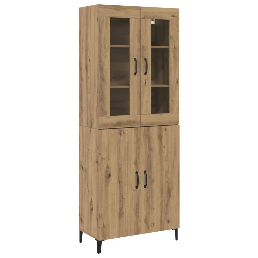 vidaXL Highboard 2 τμχ. Artisan Oak 69,5 x 34 x 180 εκ.