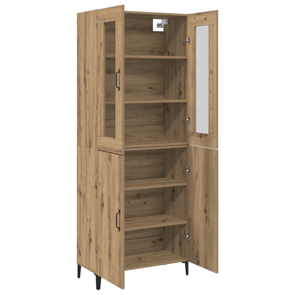 vidaXL Highboard 2 τμχ. Artisan Oak 69,5 x 34 x 180 εκ.