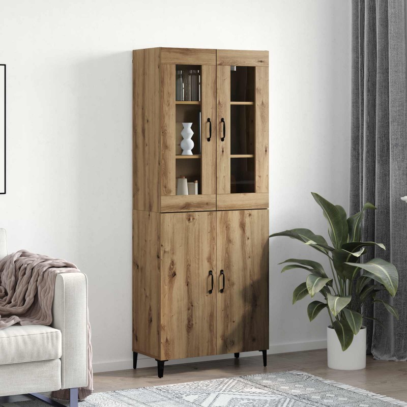 vidaXL Highboard 2 τμχ. Artisan Oak 69,5 x 34 x 180 εκ.