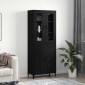 vidaXL Highboard 2 τμχ. Μαύρη Οξυά 69,5 x 34 x 180 εκ.