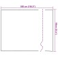 vidaXL Αυτοκόλλητο Επίπλου Ασημί 90 x 500 cm Πλαστικό