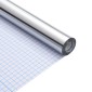 vidaXL Αυτοκόλλητο Επίπλου Ασημί 90 x 500 cm Πλαστικό