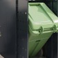vidaXL Αποθήκη τροχήλατου κάδου για 3 κάδους Ανθρακί Ατσάλι με Πούδρα
