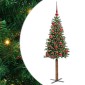 vidaXL Λεπτό Χριστουγεννιάτικο Δέντρο με 150 LED Πράσινο 150 cm