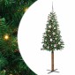 vidaXL Λεπτό Χριστουγεννιάτικο Δέντρο με 150 LED Πράσινο 150 cm