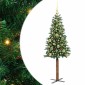 vidaXL Λεπτό Χριστουγεννιάτικο Δέντρο με 150 LED Πράσινο 150 cm