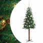 vidaXL Λεπτό Χριστουγεννιάτικο Δέντρο με 150 LED Πράσινο 150 cm