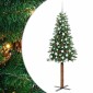 vidaXL Λεπτό Χριστουγεννιάτικο Δέντρο με 300 LED Πράσινο 180 cm