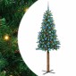 vidaXL Λεπτό Χριστουγεννιάτικο Δέντρο με 300 LED Πράσινο 180 cm
