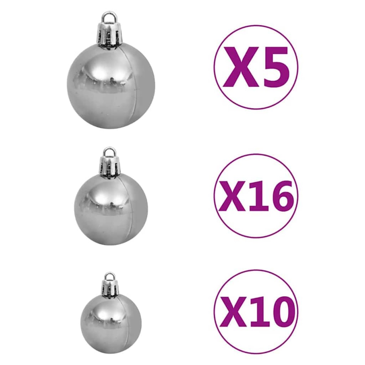 vidaXL Λεπτό Χριστουγεννιάτικο Δέντρο με 300 LED Πράσινο 210 cm