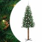 vidaXL Λεπτό Χριστουγεννιάτικο Δέντρο με 300 LED Πράσινο 210 cm